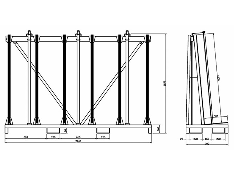Single Side Transport Rack SSTR2440