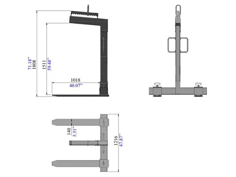 Pallet Crane Fork APCF