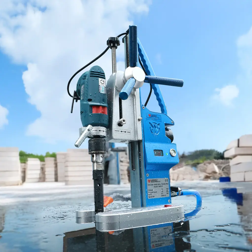 Vacuum Base Drill Stand - Pro- working2 .webp