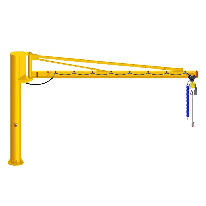 Abgestützter Schwenkkran – Säulenmontage