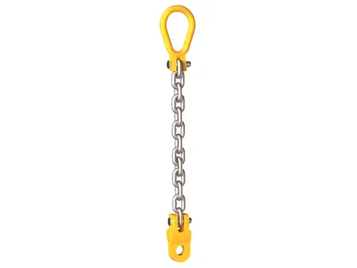 Scherenklemmheber mit kurzer Kette & Schäkel